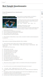 Mobile Screenshot of bestsamplequestionnaire.com